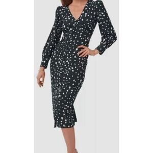 1. State forest green and White Polka Dot Mini Dress